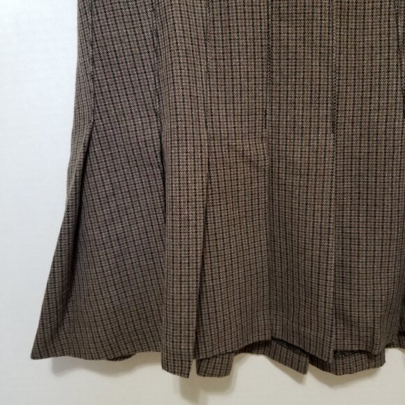 Abercrombie & Fitch skirt Small plaid houndstooth pleated high rise schoolgirl - Picture 5 of 15
